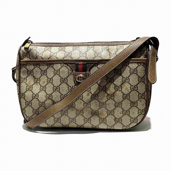 Gucci GG Supreme Shoulder Bag 89.02.077 in Fair Condition