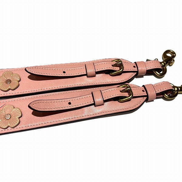 Coach Leather Tea Rose Flower Strap 22887 in Good Condition