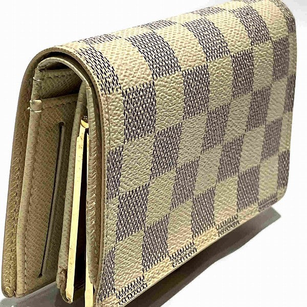 Louis Vuitton Damier Azur Portefeuille Viennois Wallet N61676 in Good Condition