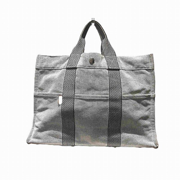 Hermes Canvas Fourre-Tout Tote Bag in Good Condition