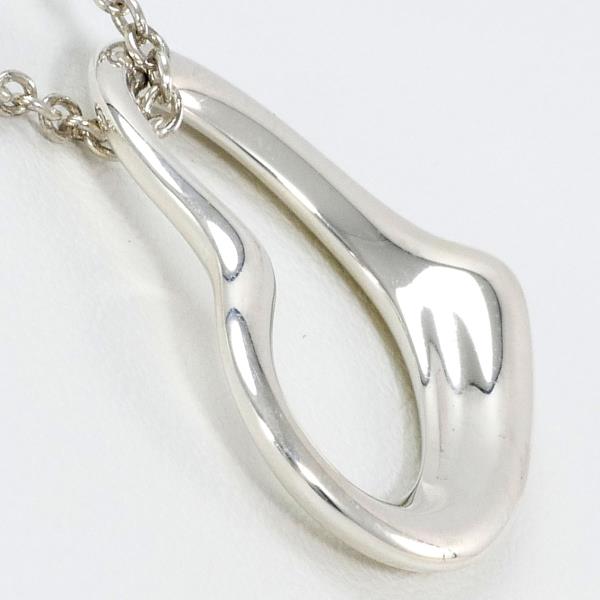 Tiffany & Co Open Heart Silver Necklace in Pristine Condition