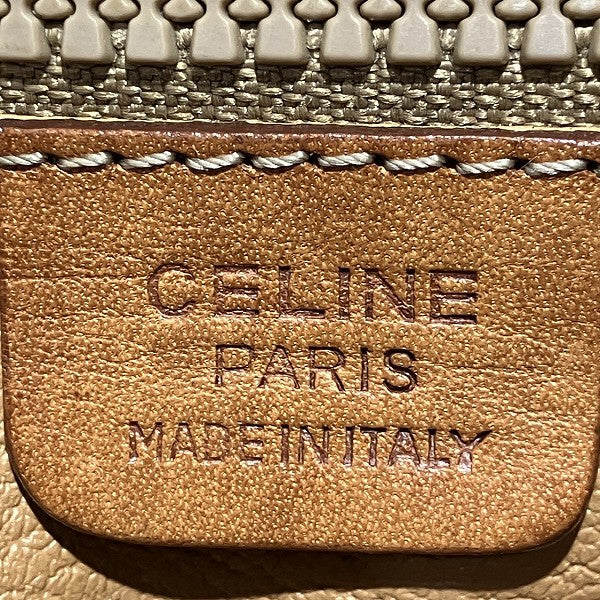 Celine Macadam Bag PVC Leather Shoulder Handbag in Fair Condition