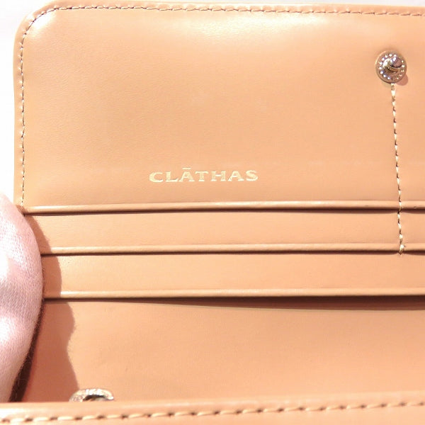 Clathas Betty Leather Enamel Long Wallet in Great Condition