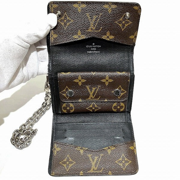 Louis Vuitton Monogram Macassar Compact Wallet M60167 in Good Condition