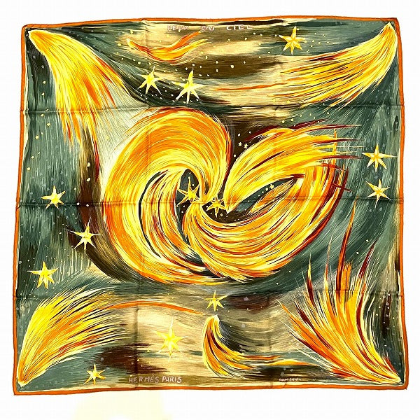 Hermes Silk 90x90 Scarf - Le Feu in Good Condition