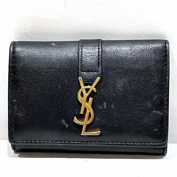 Yves Saint Laurent Leather Key Case 438963 in Good Condition