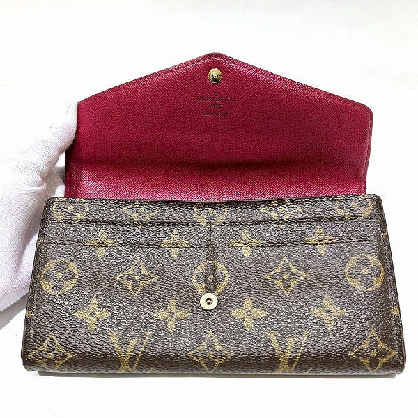 Louis Vuitton Monogram Portefeuille Sarah Long Wallet M62234 in Fair Condition