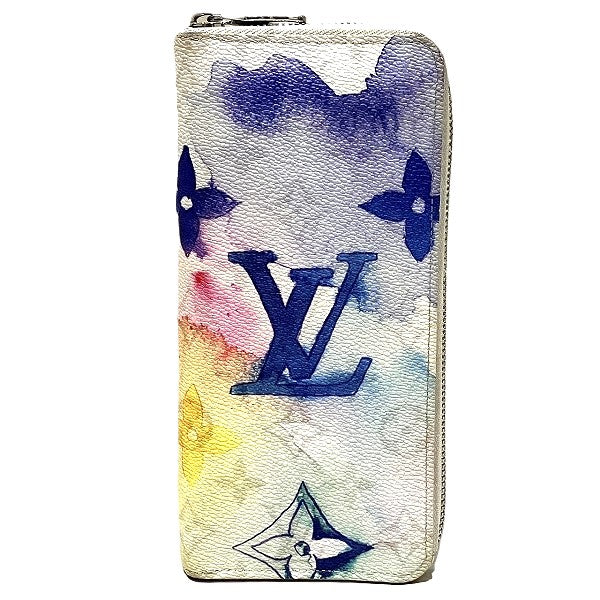 Louis Vuitton Monogram Watercolor Zippy Wallet Vertical M80499