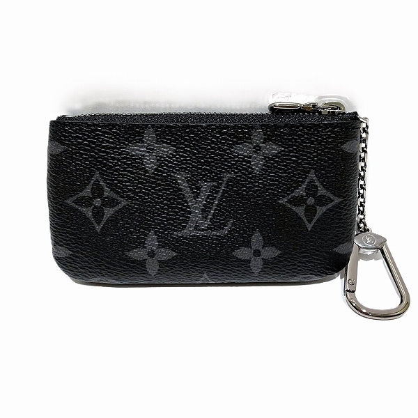 Louis Vuitton Monogram Eclipse Canvas Pochette Cle Key Holder M80905 in Pristine Condition