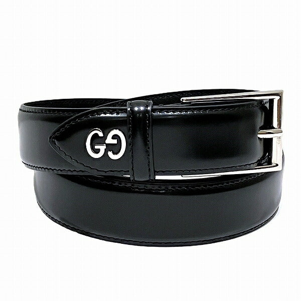 Gucci Double G Leather Belt 474313 DT90N in Pristine Condition