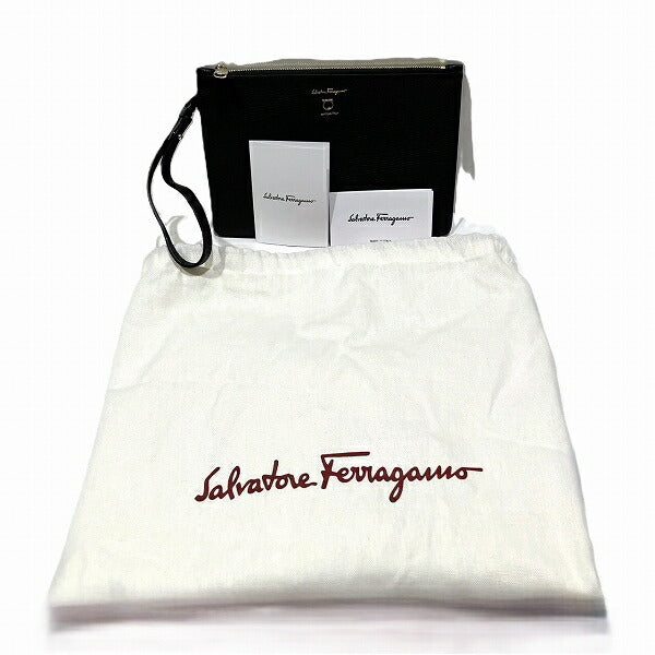 Salvatore Ferragamo Gancini Leather Tote Bag in Pristine Condition