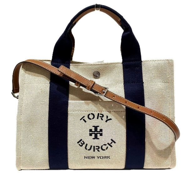 Tory Burch Small Tory Canvas Tote Bag