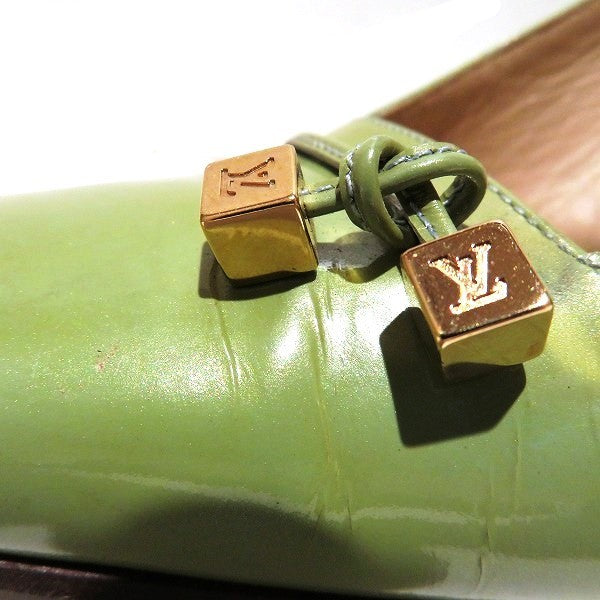 Louis Vuitton Square Toe Chunky Heel Shoes