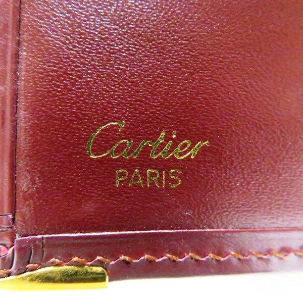 Cartier Must Line Leather Bifold Long Wallet