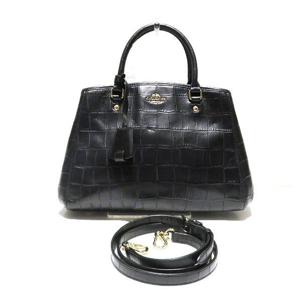 Coach Leather Small Margot Carryall Handbag F37097 in Good Condition