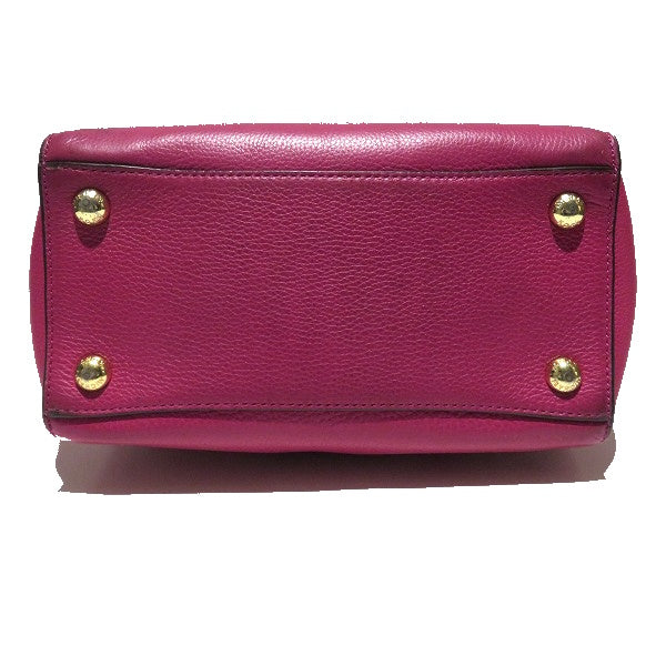 Michael Kors Leather Shocking Pink Handbag