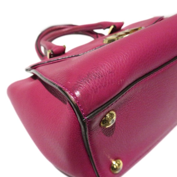 Michael Kors Leather Shocking Pink Handbag