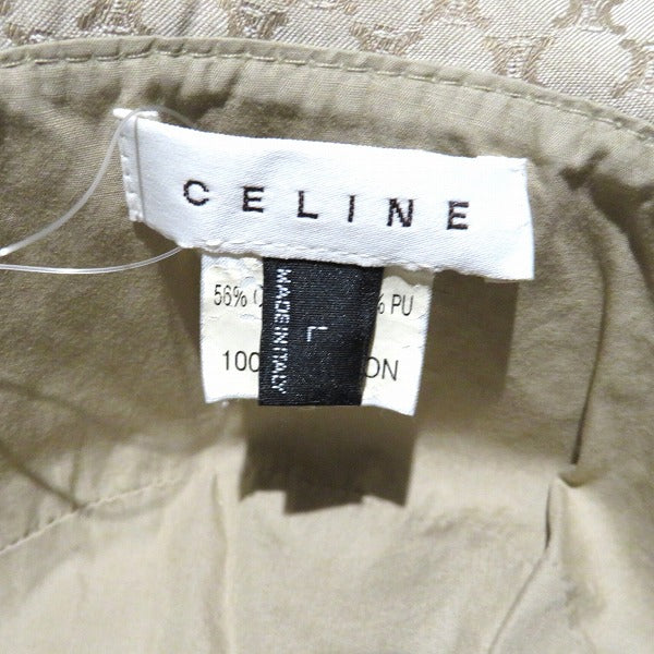 Celine Macadam Pattern Cotton Hat Size L in Good Condition