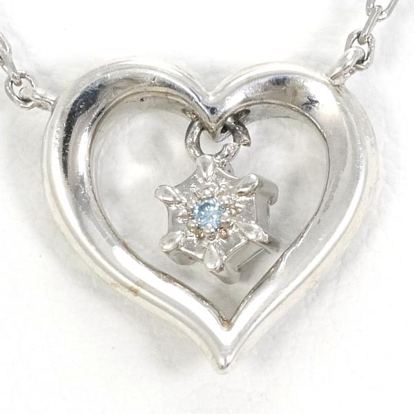 4℃ Silver Necklace with Diamond in Pristine Condition