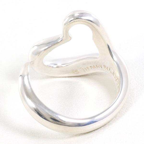 Tiffany & Co Open Heart Silver Ring Size 10 in Excellent Condition