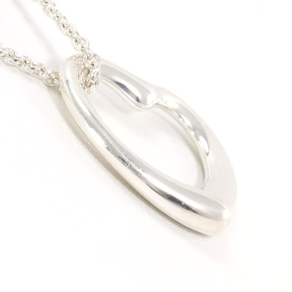 Tiffany & Co Open Heart Silver Necklace in Pristine Condition