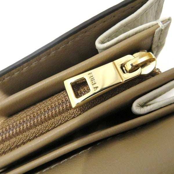 Furla Leather Camellia Bifold Wallet in Great Condition