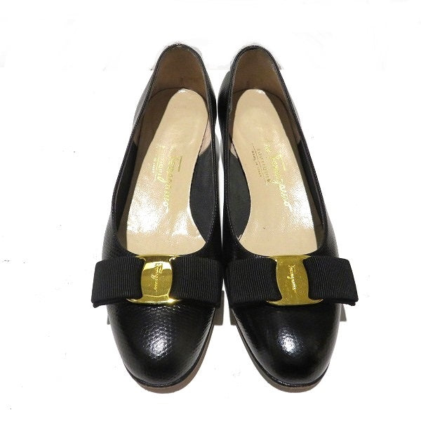 Salvatore Ferragamo Vera Ribbon Leather Shoes