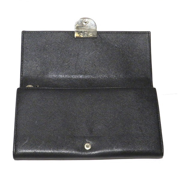 Salvatore Ferragamo Leather Bifold Long Wallet in Good Condition