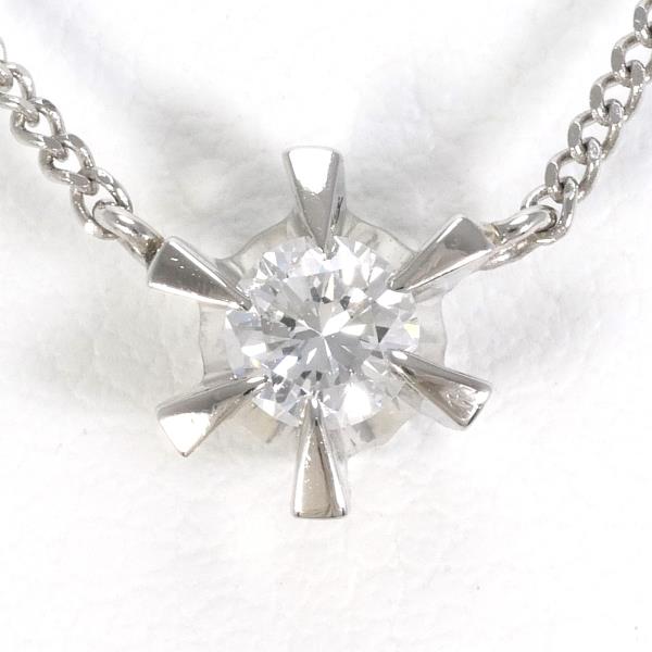 PT850 Platinum Necklace with 0.20ct Diamond in Excellent Condition