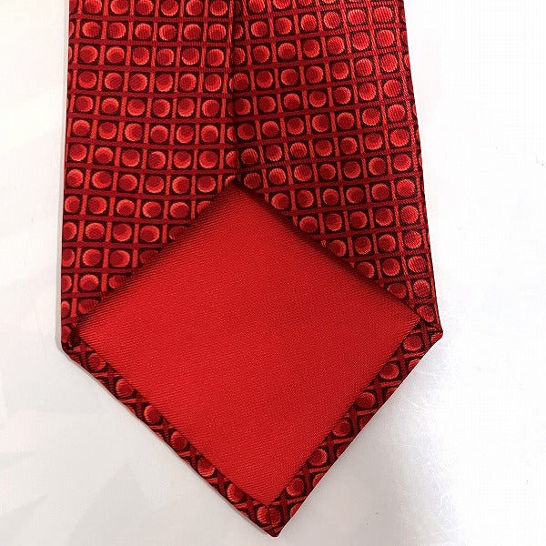 Hermes Silk Patterned Print Tie in Good Condition