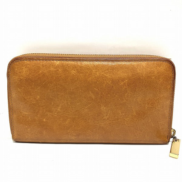 Tory Burch Leather Round Zipper Long Wallet in Good Condition