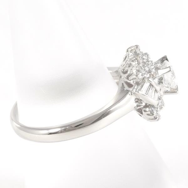 PT850 Platinum Diamond Ring 11.5