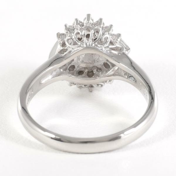 PT850 Platinum Diamond Ring 11.5