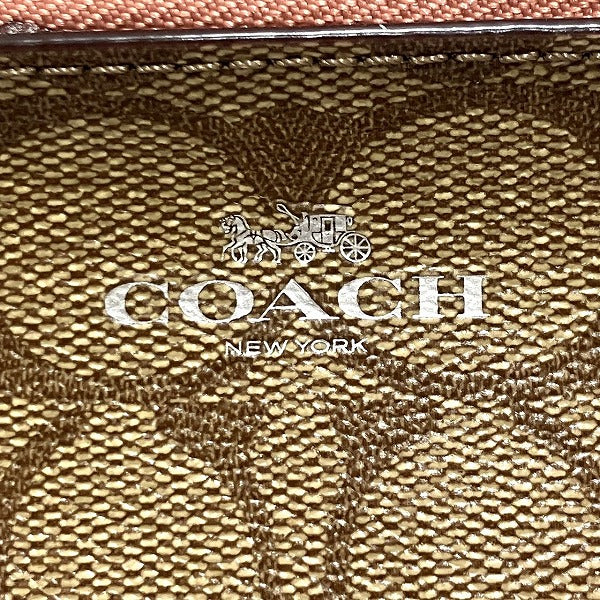 Coach Signature Cosmetic Pouch F53385 in Good Condition