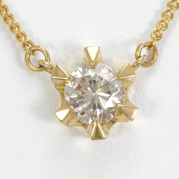 K18 Yellow Gold Diamond Necklace 0.64ct in Excellent Condition