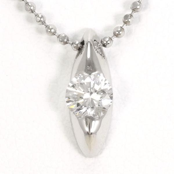 PT900 Platinum PT850 Necklace with 0.267ct Diamond in Excellent Condition