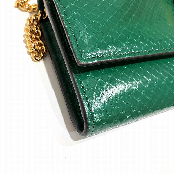 Gucci Jackie 1961 Python Chain Wallet 652681