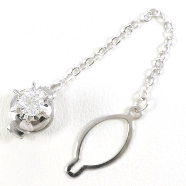 PT Alloy Diamond Pin Brooch