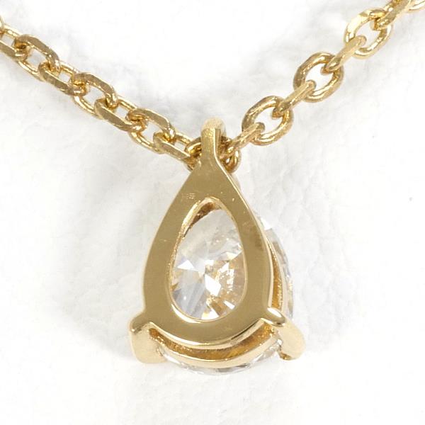 K18 Yellow Gold Diamond Necklace 0.359 VS2 in Excellent Condition