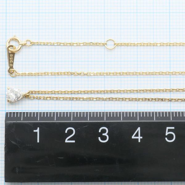 K18 Yellow Gold Diamond Necklace 0.359 VS2 in Excellent Condition