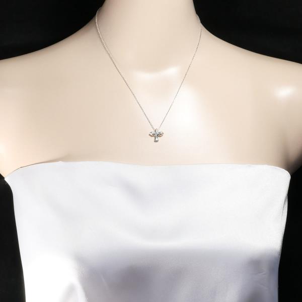 Tiffany & Co Silver Bird Cross Necklace in Excellent Condition