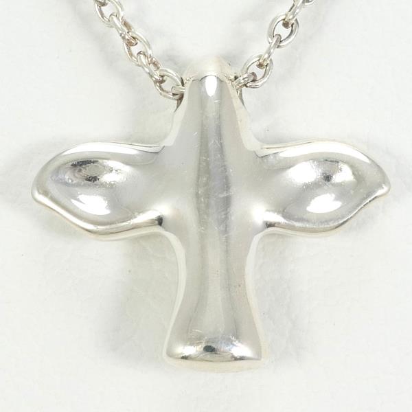 Tiffany & Co Silver Bird Cross Necklace in Excellent Condition