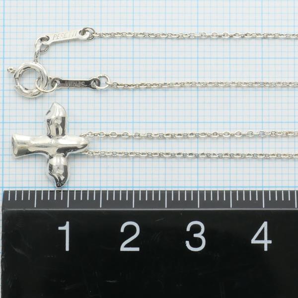 Tiffany & Co Silver Bird Cross Necklace in Excellent Condition