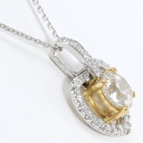 K18 Yellow White Gold Diamond Necklace