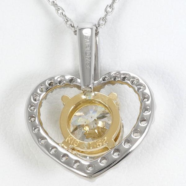 K18 Yellow White Gold Diamond Necklace