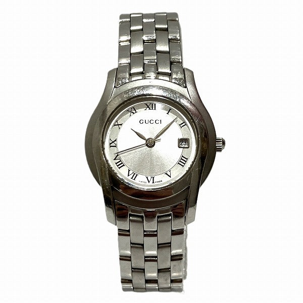 Gucci 5500L Quartz Silver Dial Stainless Steel Ladies Watch in Good Condition