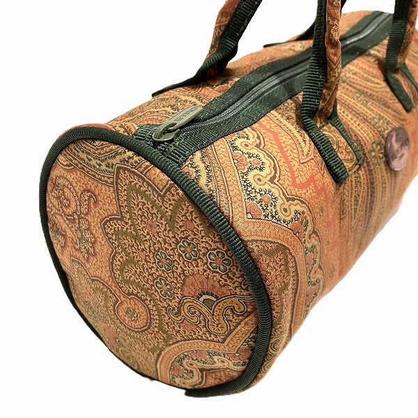 Etro Paisley Canvas Leather Handbag in Good Condition