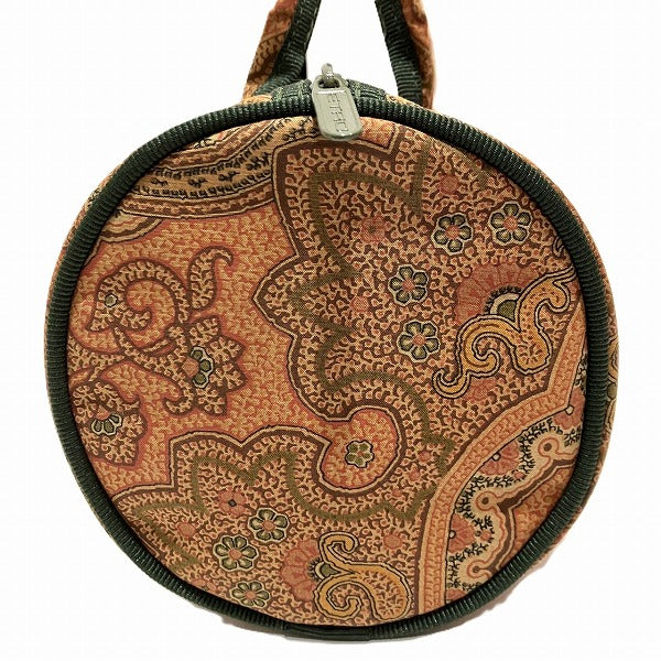 Etro Paisley Canvas Leather Handbag in Good Condition