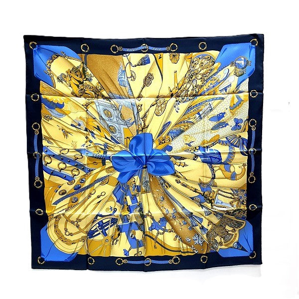 Hermes Silk Scarf Blue