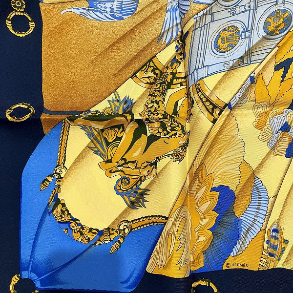 Hermes Silk Scarf 100% Silk Sun Design in Great Condition